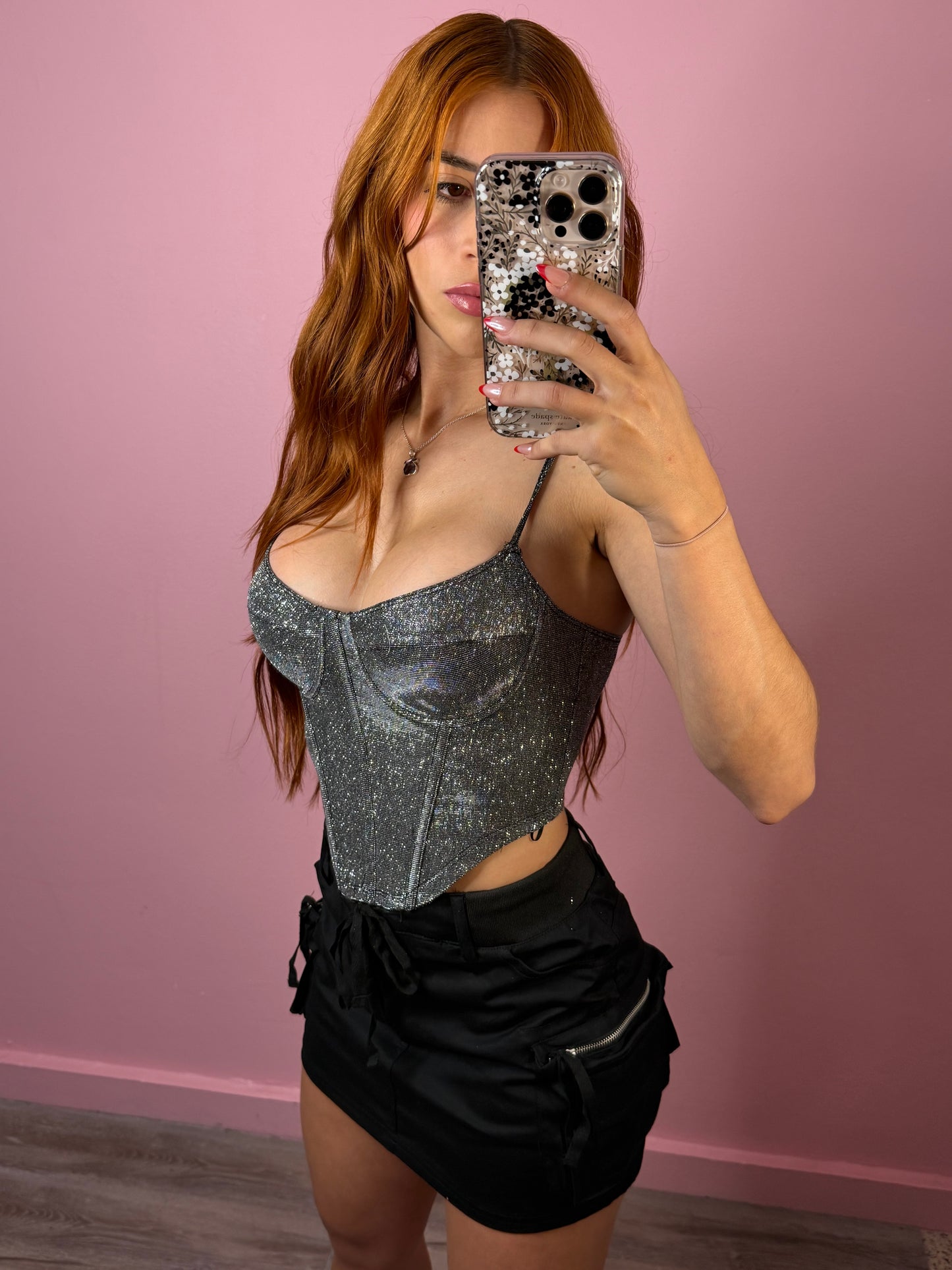 Corset Silver top