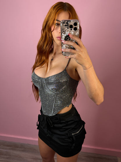 Corset Silver top