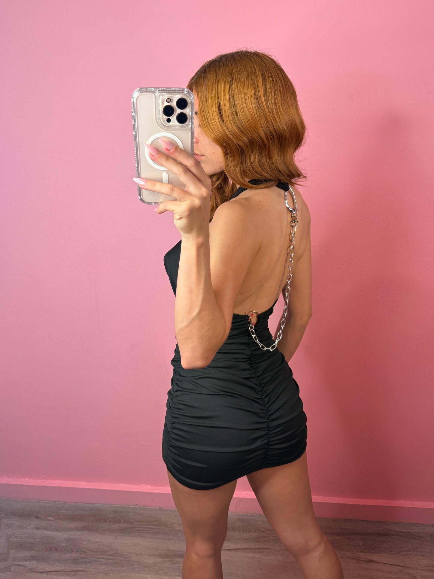 CHAIN BLACK DRESS