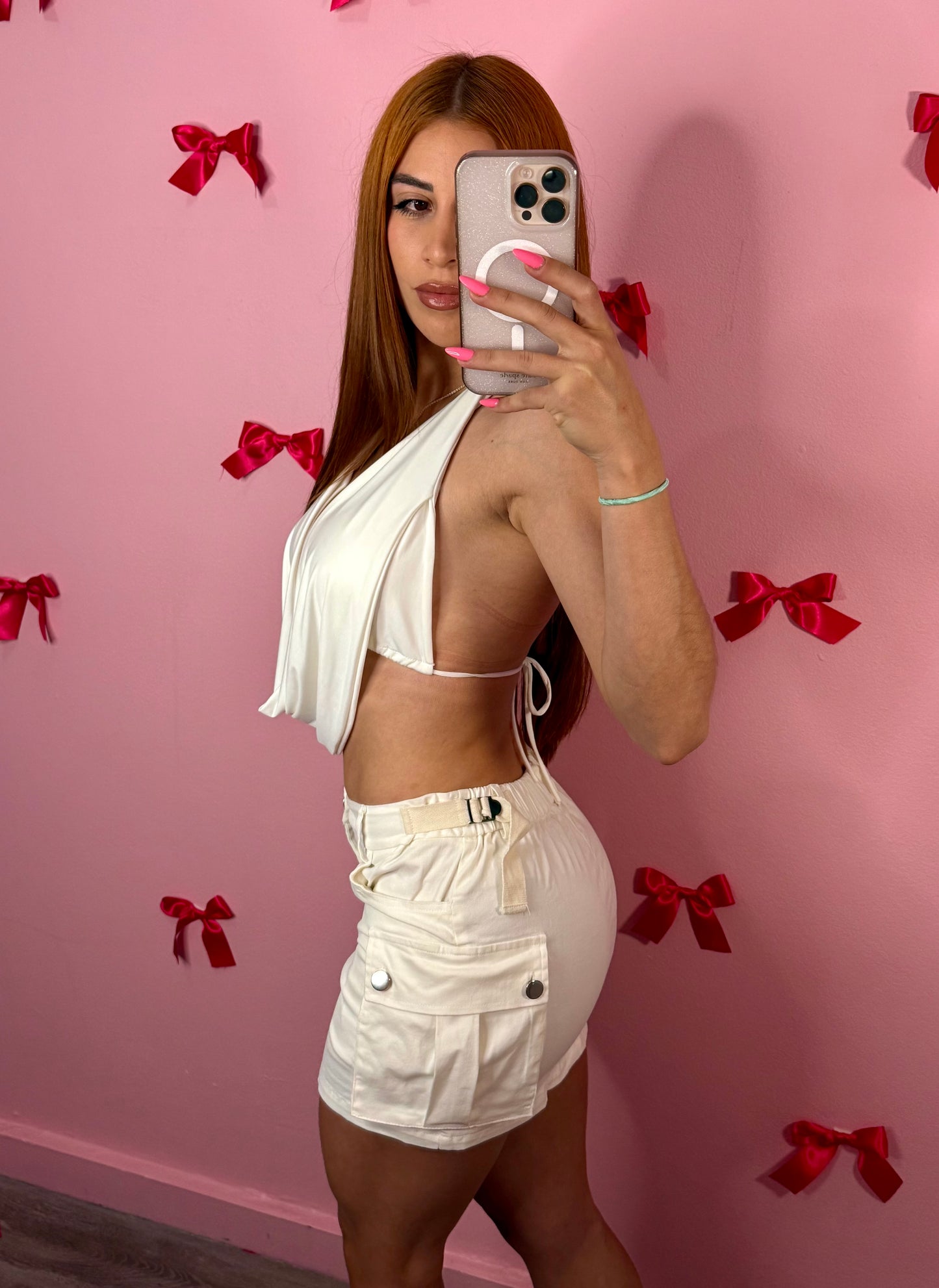 Cargo mini skirt